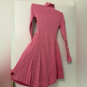 Zara Ribbed Pink turtleneck dress - Valentine’s Day
